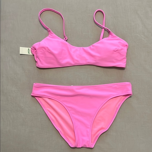 Aerie Swim New Aerie Pink Bikini Set Poshmark